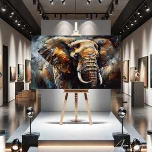 TABLEAU ÉLÉPHANT AFRIQUE Alessio Cacciatore