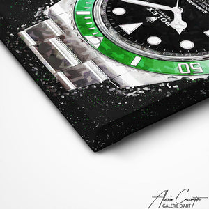 TABLEAU ROLEX VERT Alessio Cacciatore