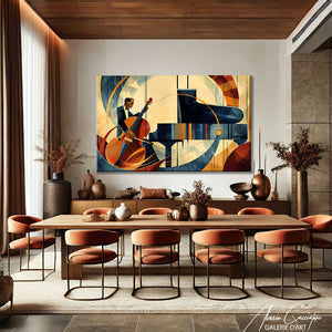 Toile Art Déco Vintage