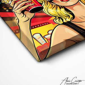 TABLEAU FEMME COLORÉE AlessioCacciatore