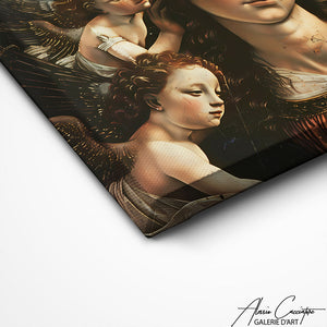 TABLEAU PORTRAIT FEMME RENAISSANCE Alessio Cacciatore