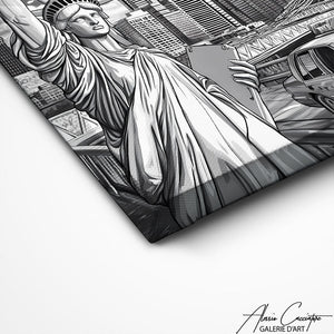TABLEAU TRIPTYQUE MODERNE NOIR ET BLANC Alessio Cacciatore