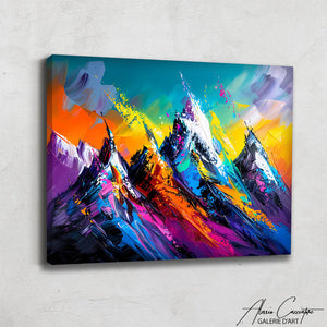 Tableau Montagne Peinture