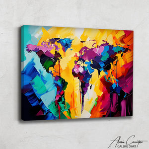 Tableau Mappemonde Moderne