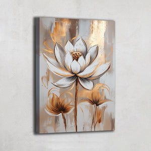 Tableau Fleur de Lotus Abstrait