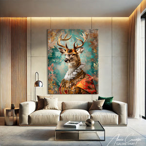 Tableau Cerf Coloré