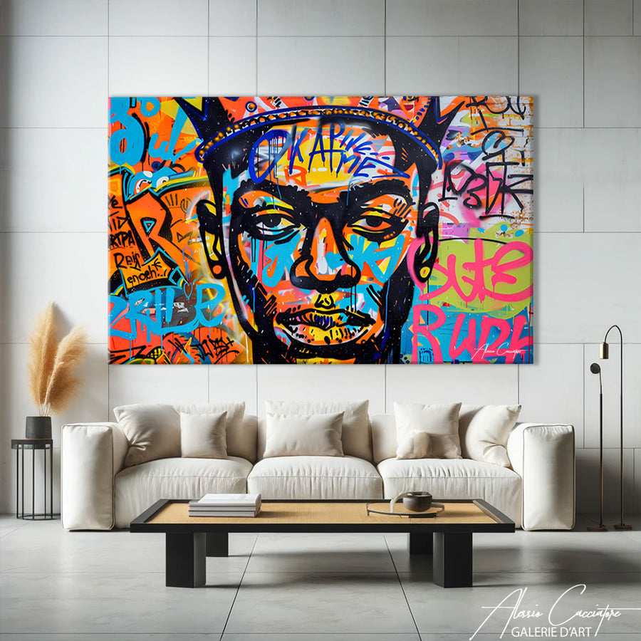 Tableau Xxl Street Art – mise en situation