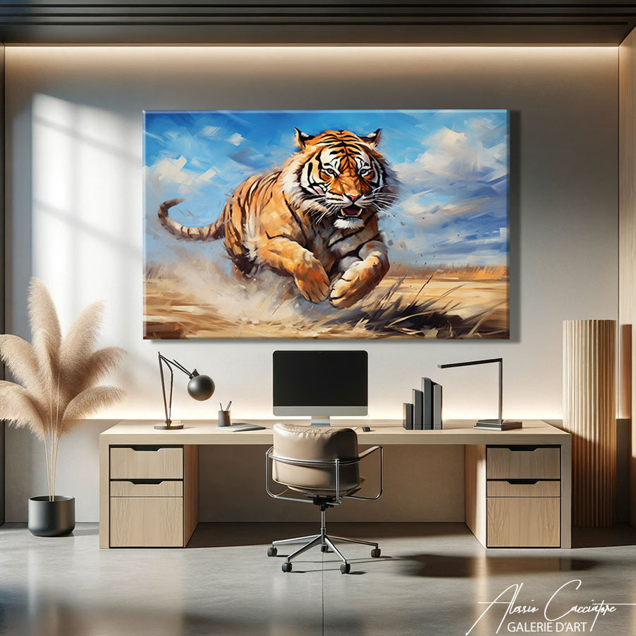 Peinture Tigre Géant – mise en situation
