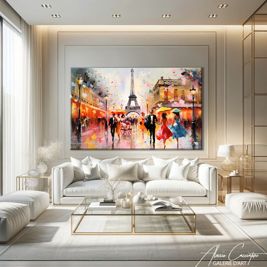 Tableau Coloré Paris – mise en situation
