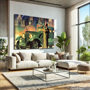 TABLEAU ART DÉCO VERT Alessio Cacciatore