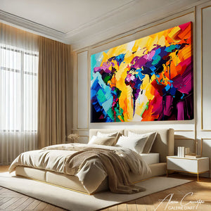 Tableau Mappemonde XXL