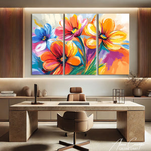 Tableau triptyque moderne