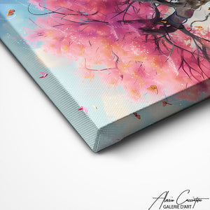 TABLEAU ARBRE DE VIE ROSE Alessio Cacciatore