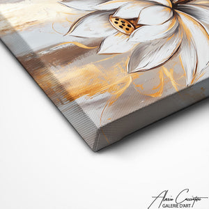 TABLEAU FLEUR DE LOTUS ABSTRAIT Alessio Cacciatore