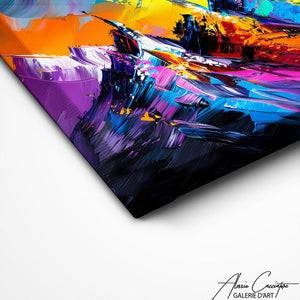 TABLEAU MONTAGNE PEINTURE Alessio Cacciatore