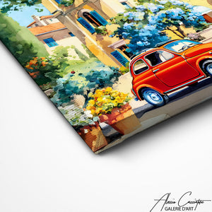 TABLEAU FIAT 500 ROUGE Alessio Cacciatore