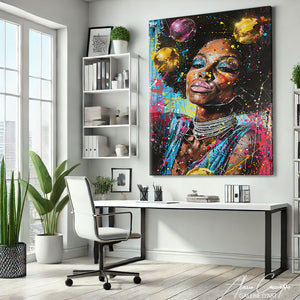 tableau afrique pop art