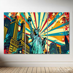 Tableau Triptyque coloré