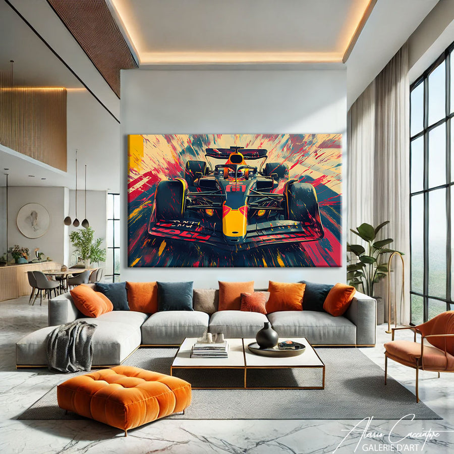 Tableau F1 Redbull – mise en situation