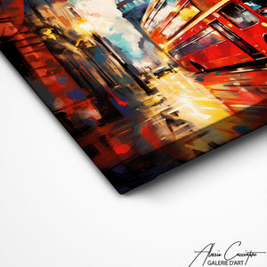 TABLEAU LONDRES BUS ROUGE Alessio Cacciatore