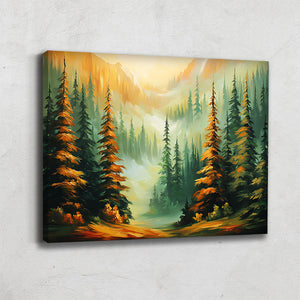 TABLEAU FORET SAPIN AlessioCacciatore