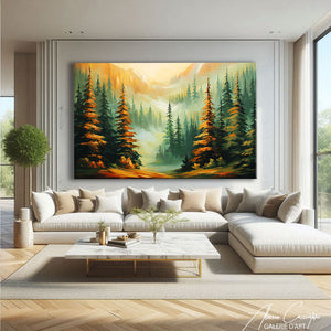 TABLEAU FORET SAPIN AlessioCacciatore