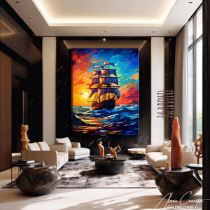 tableau bateau pirate