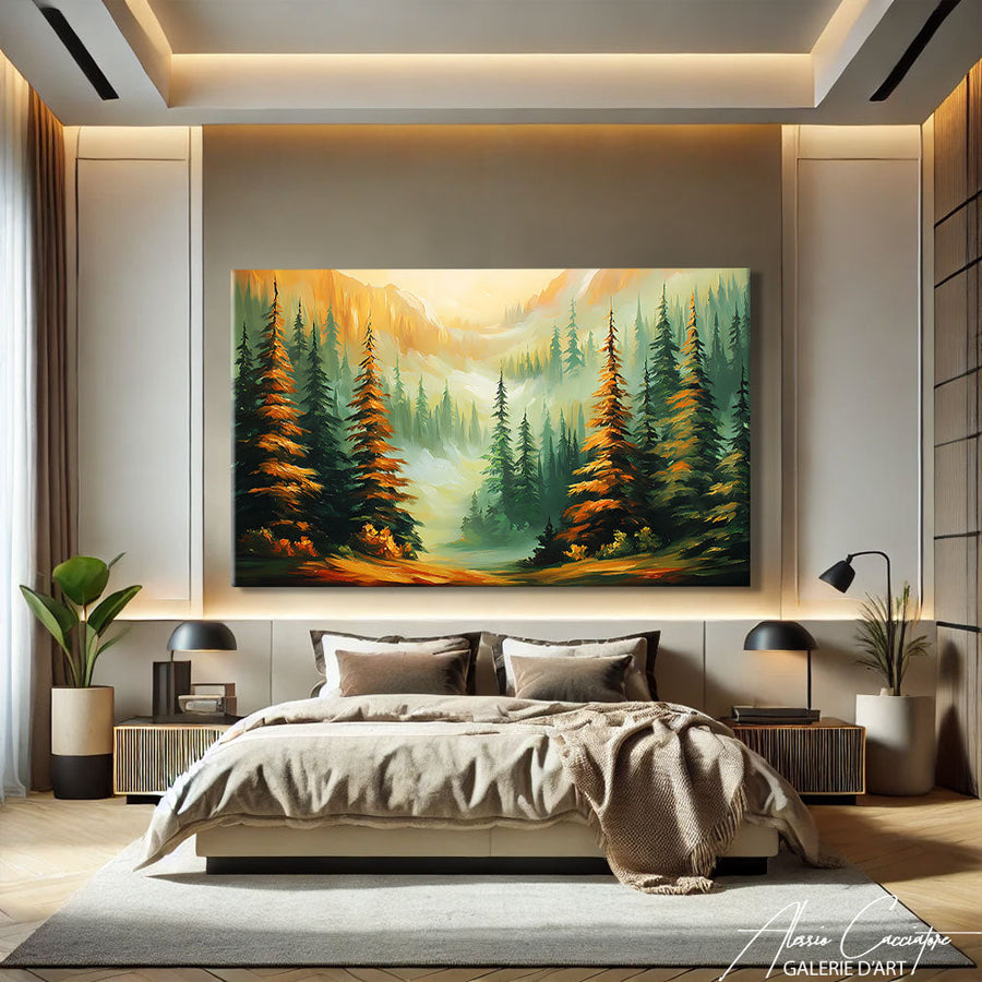 TABLEAU FORET SAPIN AlessioCacciatore – mise en situation