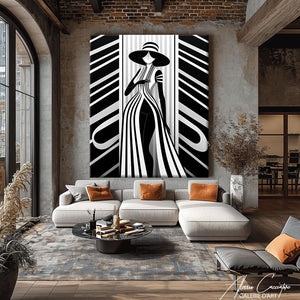 art deco tableau ethnique