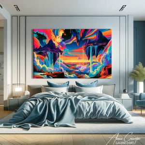 Tableau Psychedelique Acrylique