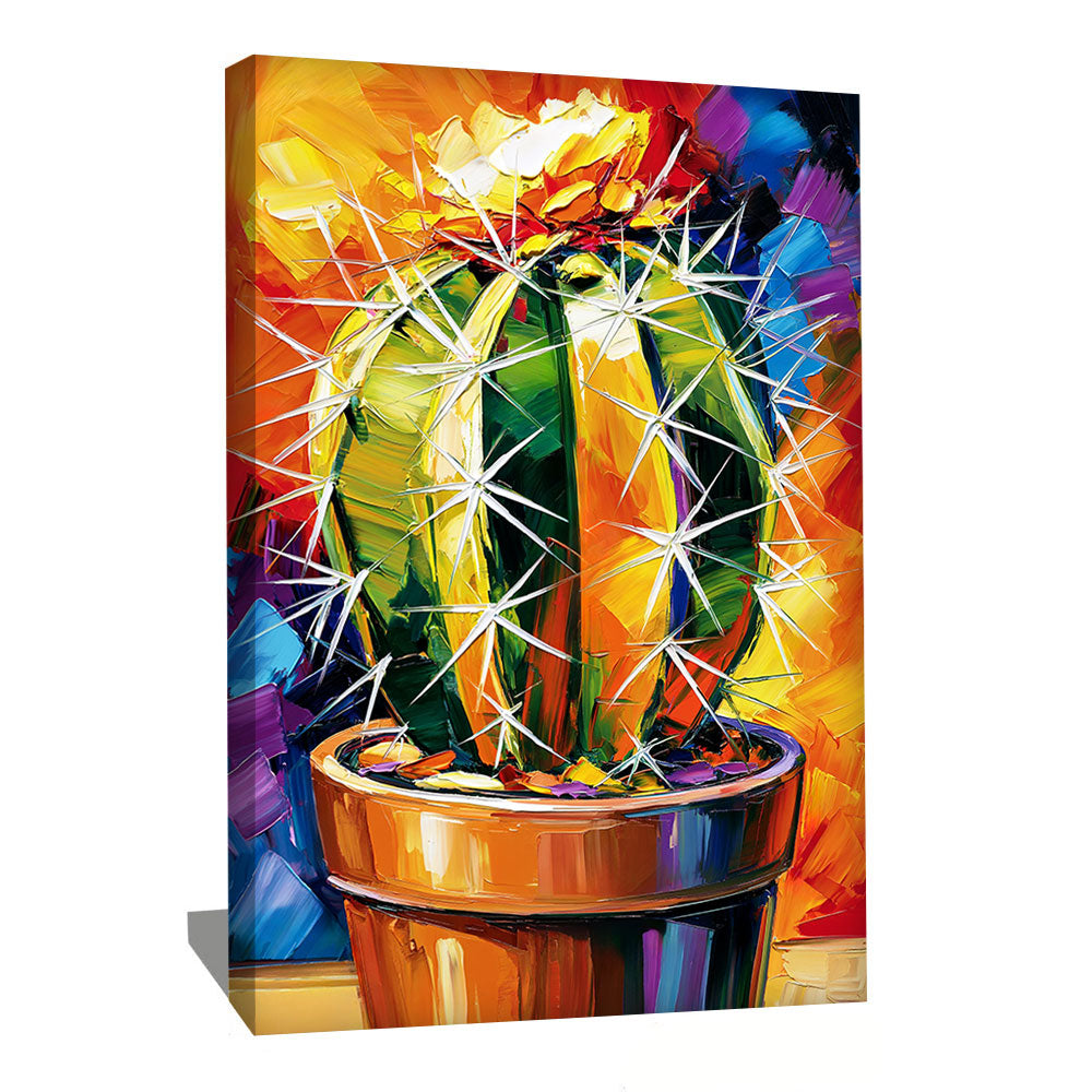 Tableau Peinture Cactus