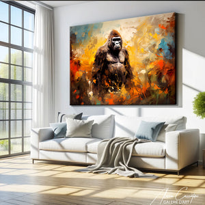 tableau gorille art