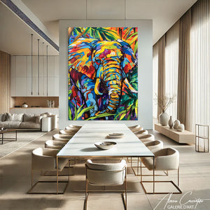 Tableau Éléphant moderne