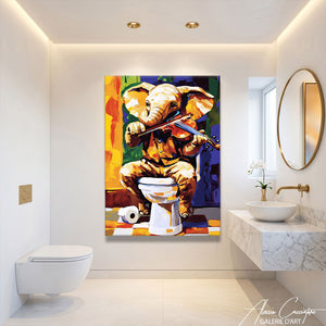 Toile Animaux Toilettes