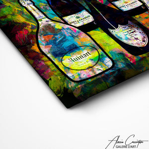 TABLEAU CHAMPAGNE POP ART Alessio Cacciatore