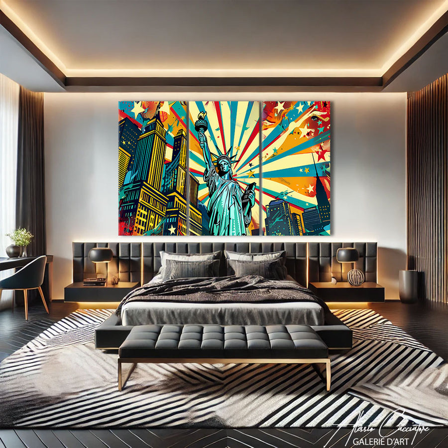 Tableau Triptyque New York
– mise en situation