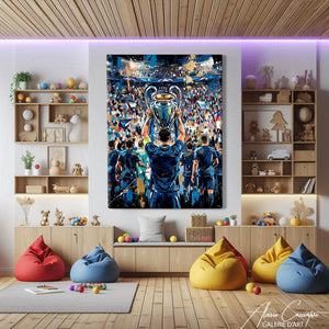 Affiche Peinture Foot
