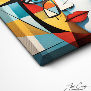 TABLEAU FEMME CUBISME AlessioCacciatore