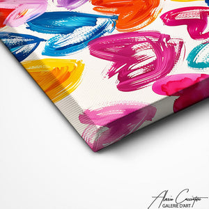 TABLEAU COLORÉ COEUR AlessioCacciatore
