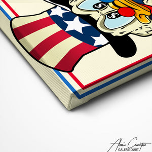 TABLEAU DONALD POP ART Alessio Cacciatore
