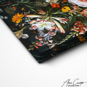 TABLEAU BAROQUE FLEURS Alessio Cacciatore