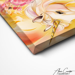 TABLEAU LICORNE COLORÉE Alessio Cacciatore