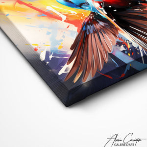 TABLEAU OISEAU COULEUR Alessio Cacciatore