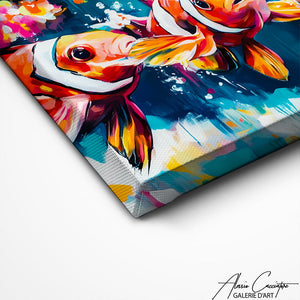 TABLEAU POISSONS ORANGE AlessioCacciatore
