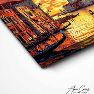 TABLEAU COUCHER DE SOLEIL ROUGE AlessioCacciatore