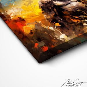 TABLEAU ABSTRAIT GORILLE Alessio Cacciatore