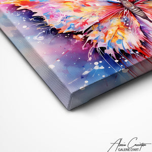 TABLEAU AQUARELLE PAPILLON Alessio Cacciatore