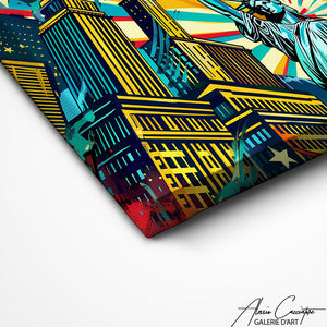 TABLEAU TRIPTYQUE NEW YORK Alessio Cacciatore