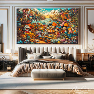 tableau graffiti decoration