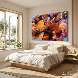 Décoration Murale Acrylique Guitare